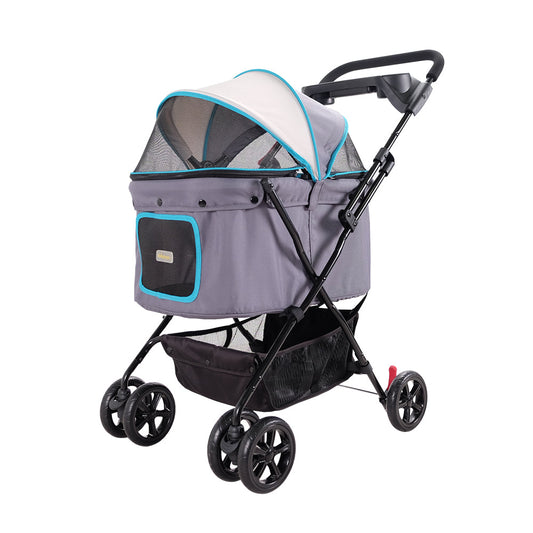 Ibiyaya Easy Strolling Pet Buggy (Up to 20kg) - Simple Grey