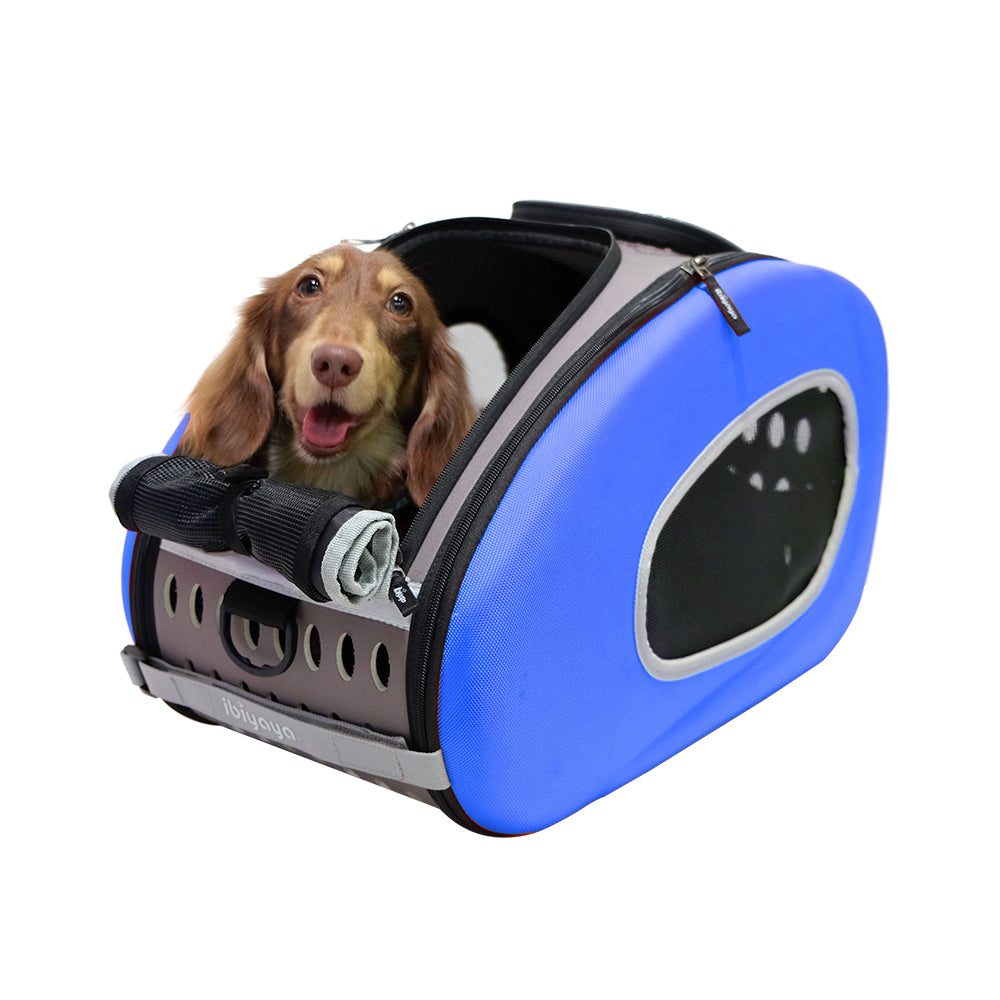 Ibiyaya Eva Pet 4 in 1 Wheeled Carrier (Up to 8 Kg) - Royal Blue