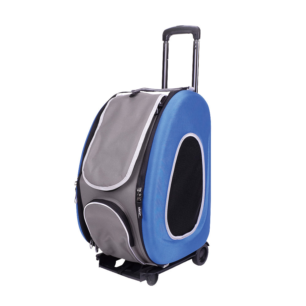 Ibiyaya Eva Pet 4 in 1 Wheeled Carrier (Up to 8 Kg) - Royal Blue