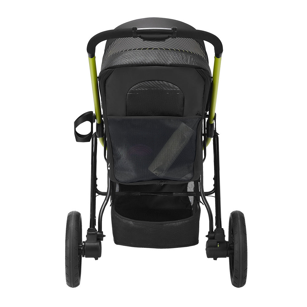 Ibiyaya The Beast Pet Jogging Stroller (Up to 25Kg) - Jet Black