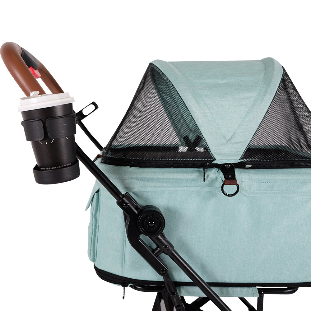 Ibiyaya Travois Tri-fold Pet Travel Stroller System (Up to 15Kg) - Spearmint