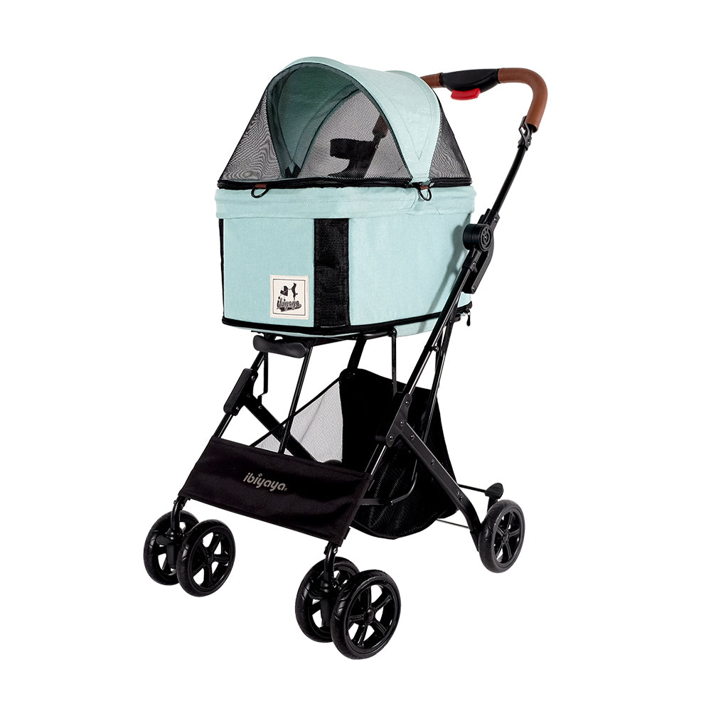 Ibiyaya Travois Tri-fold Pet Travel Stroller System (Up to 15Kg) - Spearmint