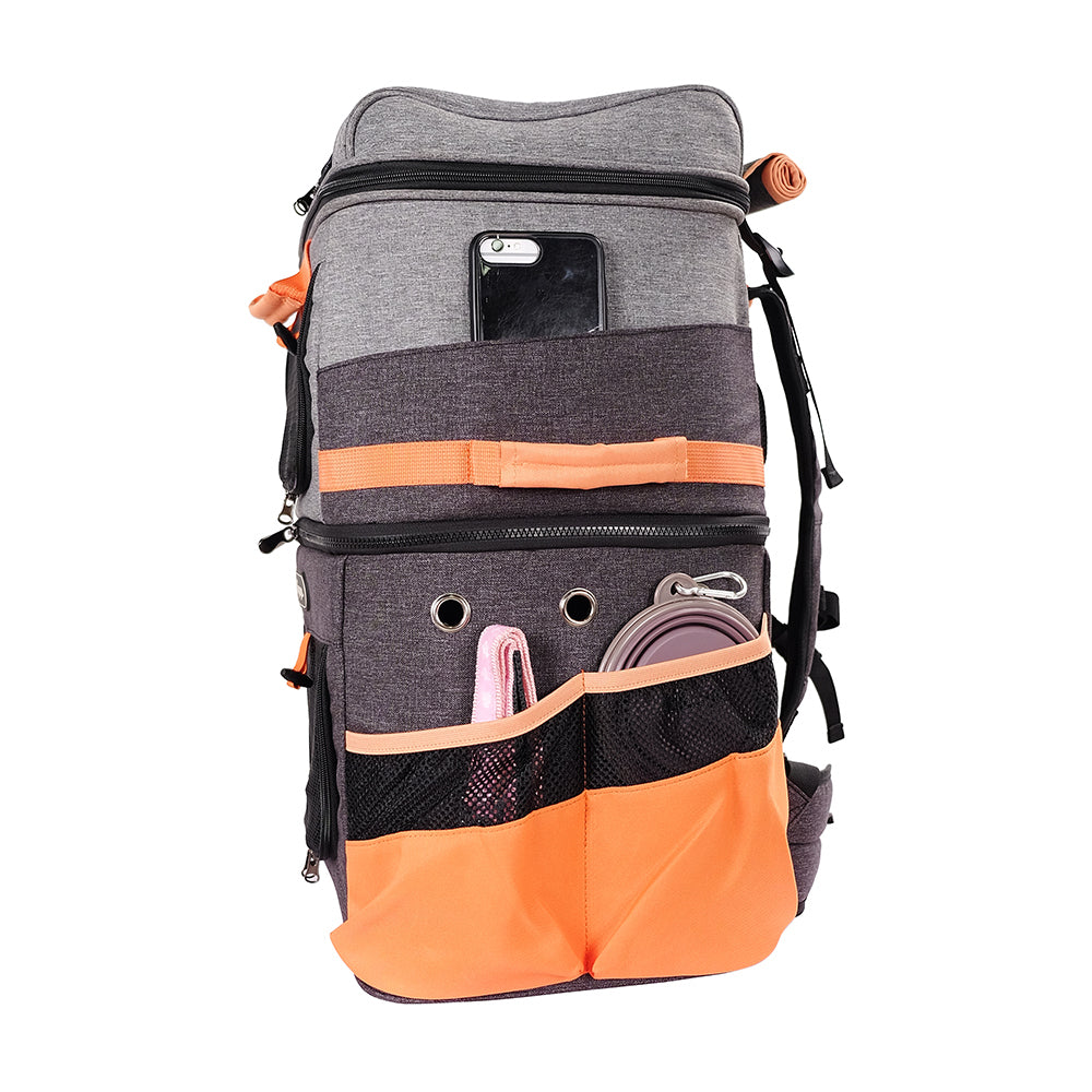 Ibiyaya Two-Tier Pet Backpack (Up to 12Kg)