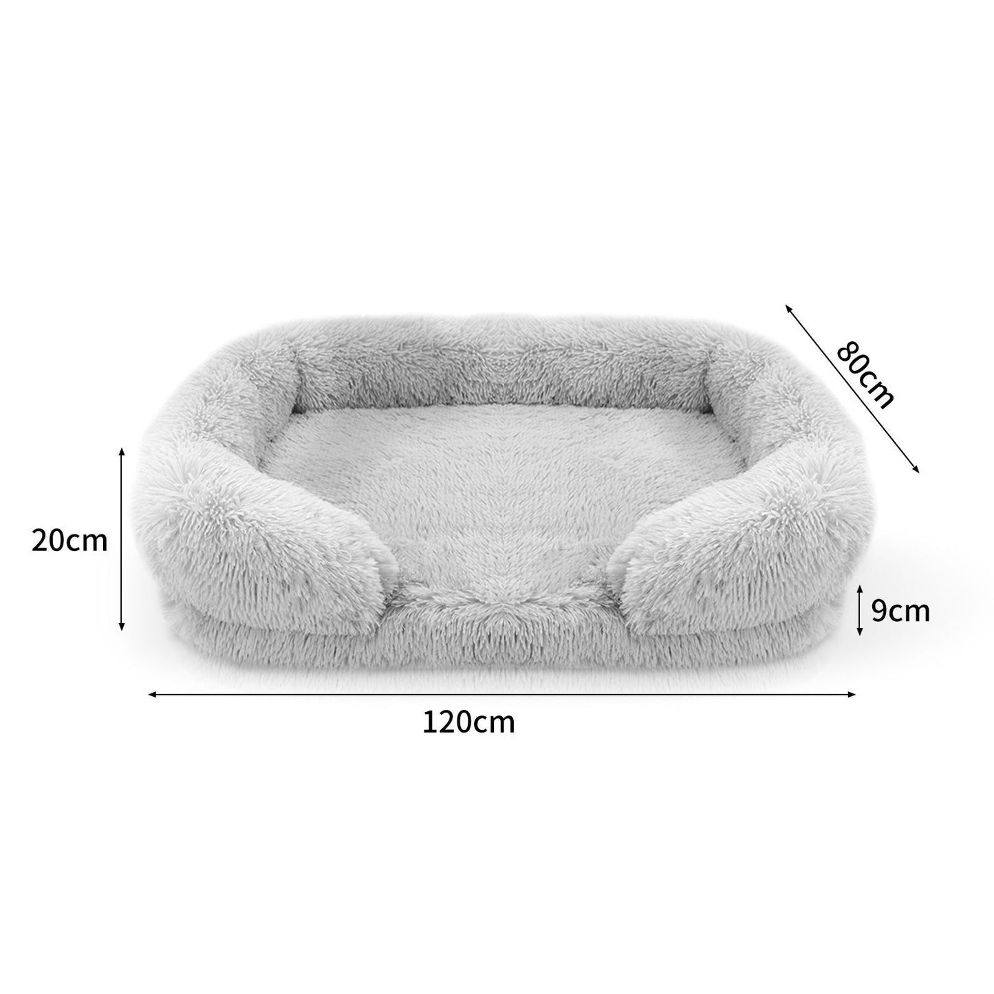 Memory Foam Warm Soft Plush Calming Bed XXL