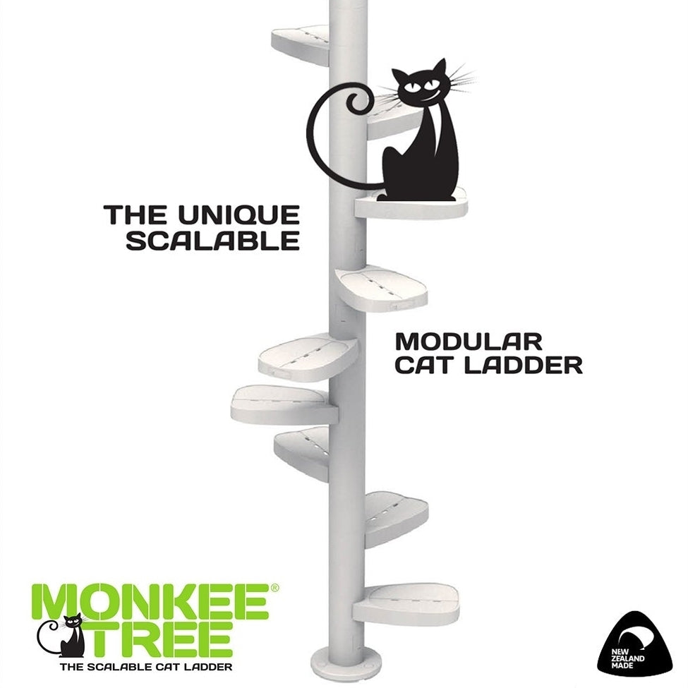 Monkee Tree for Cats - 12 Trunk Starter Pack - White