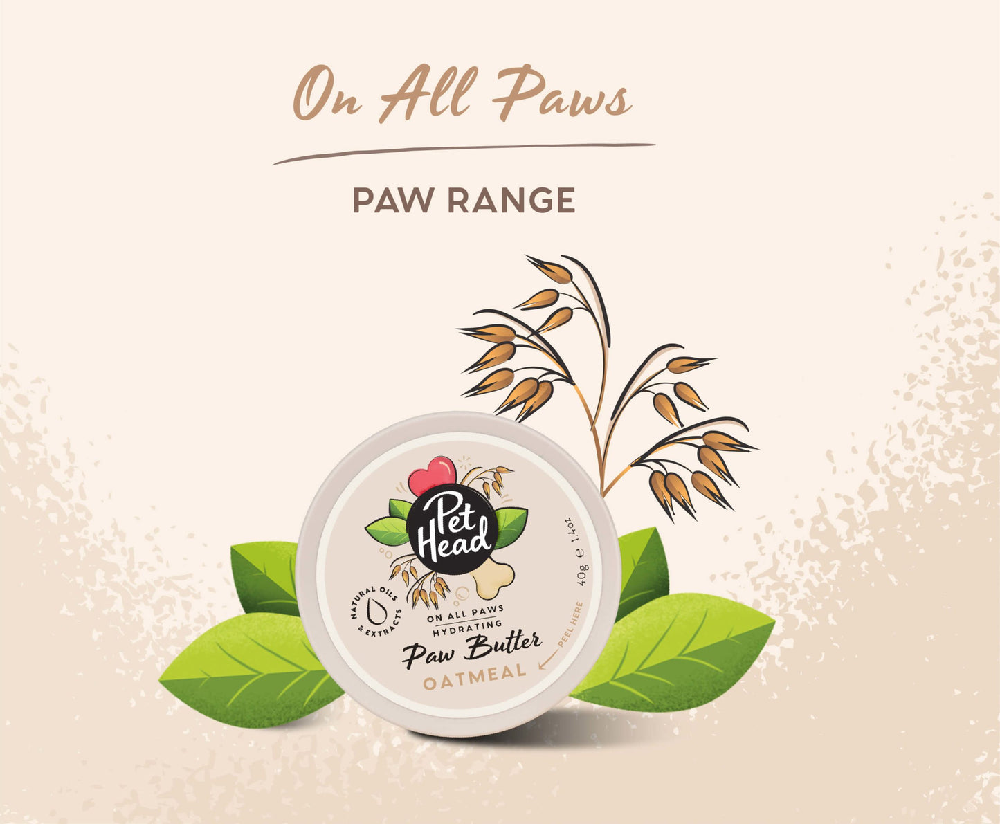 Pet Head On All Paws - Oatmeal Paw Butter - 60ml