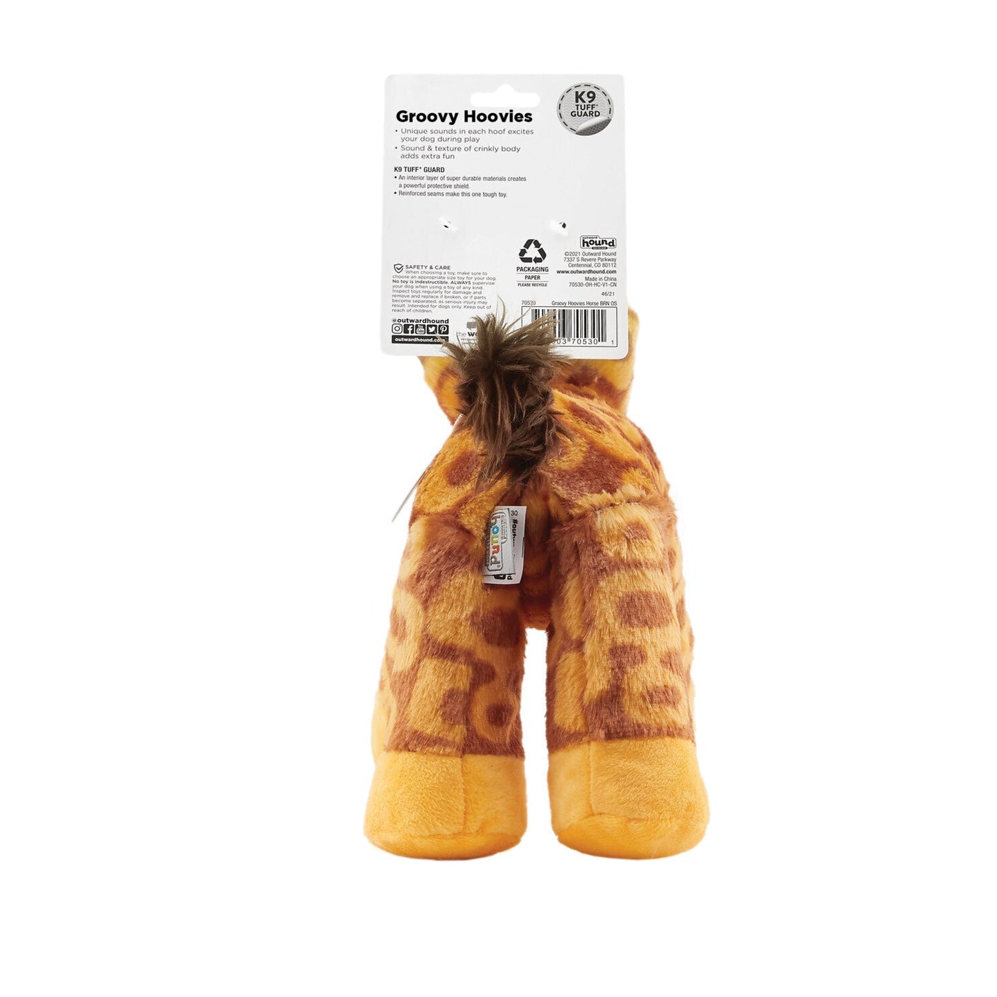 Outward Hound Grunt & Squeak Groovie Hoovies Dog Toy