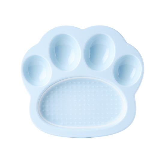 PAW 2-in-1 Slow Mini Slow Feeder & Lick Pad for Cats & Small Dogs - Green