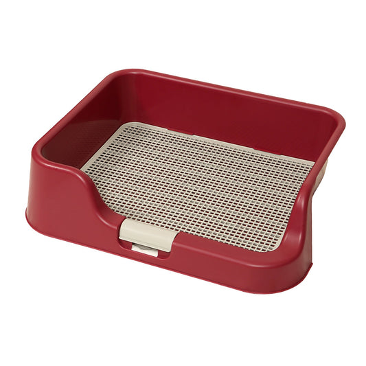 PS KOREA Dog Potty Tray Raised Walls Model T1 Wine