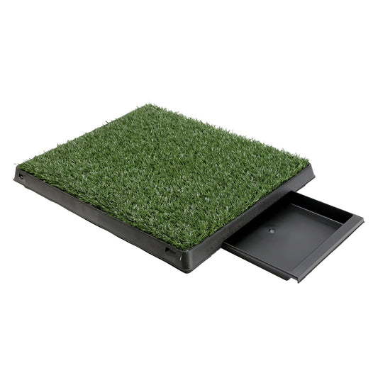 Paw Mate Pet Potty Tray Toilet 63cm x 50cm + 1 Grass Mat