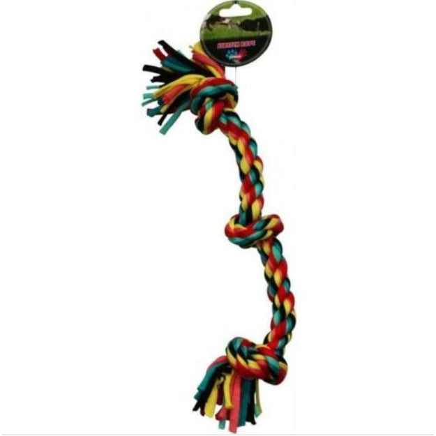 Paw Play Stretch Rope 3 Knot