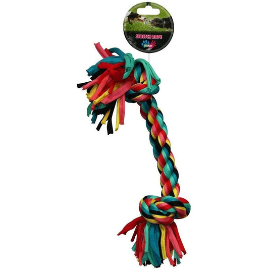 Paw Play Stretch Rope Bone