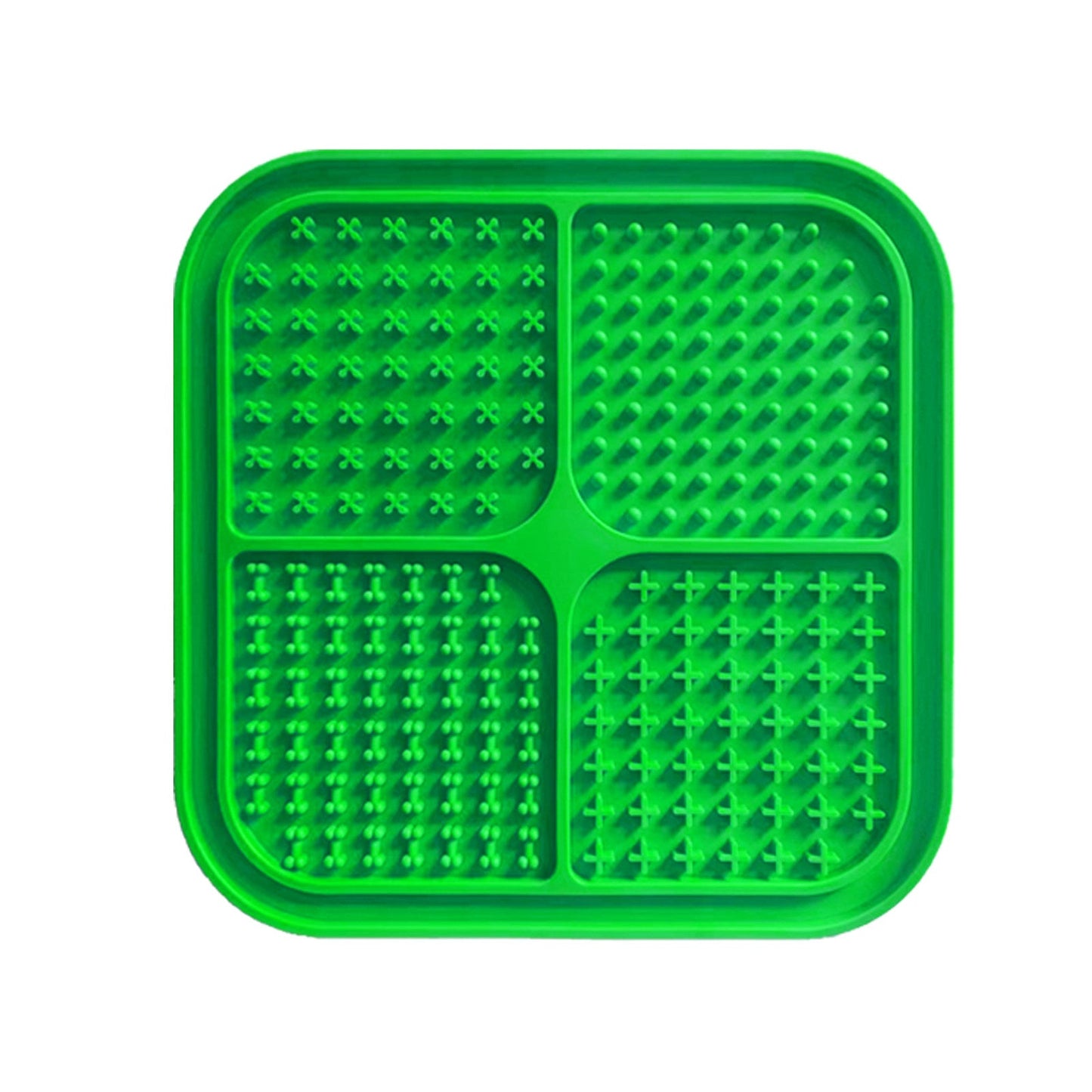 Pawfriends 4in1 Silicone Pet Lick Mat Green