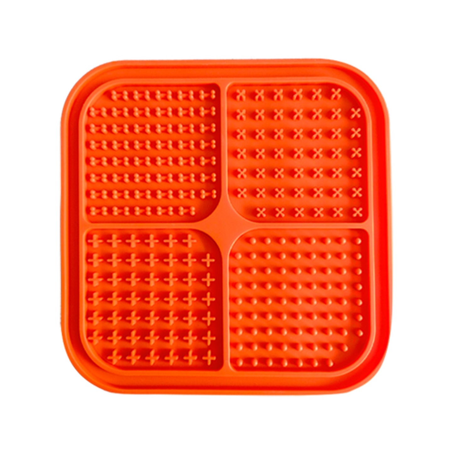 Pawfriends 4in1 Silicone Pet Lick Mat Orange
