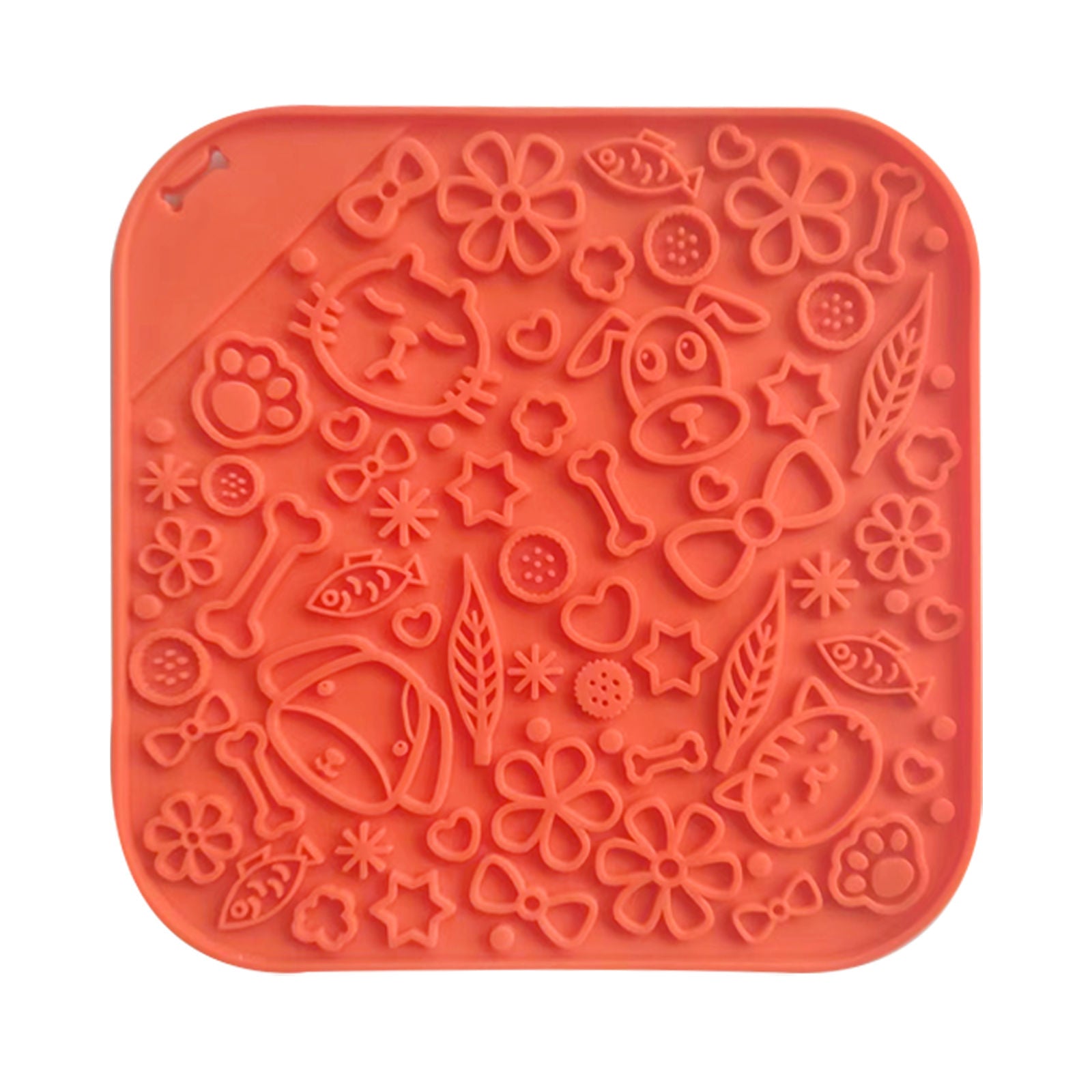 Pawfriends Asphyxia-resistant Silicone Lick Mat Orange