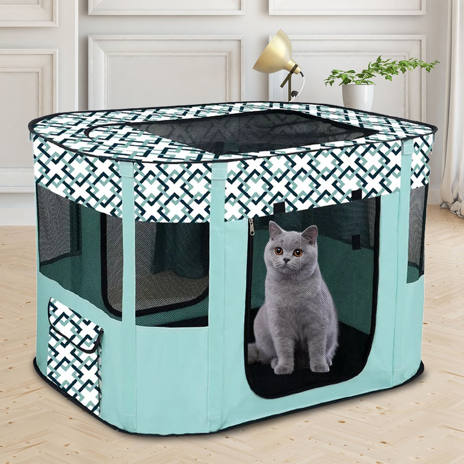 Pawfriends Delivery Room Fence Tent Green XL