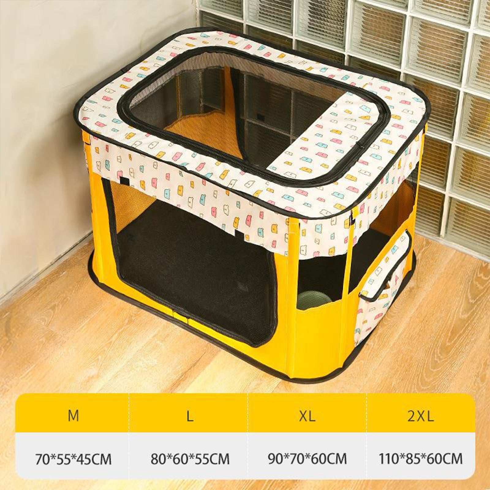 Pawfriends Delivery Room Fence Tent Yellow M