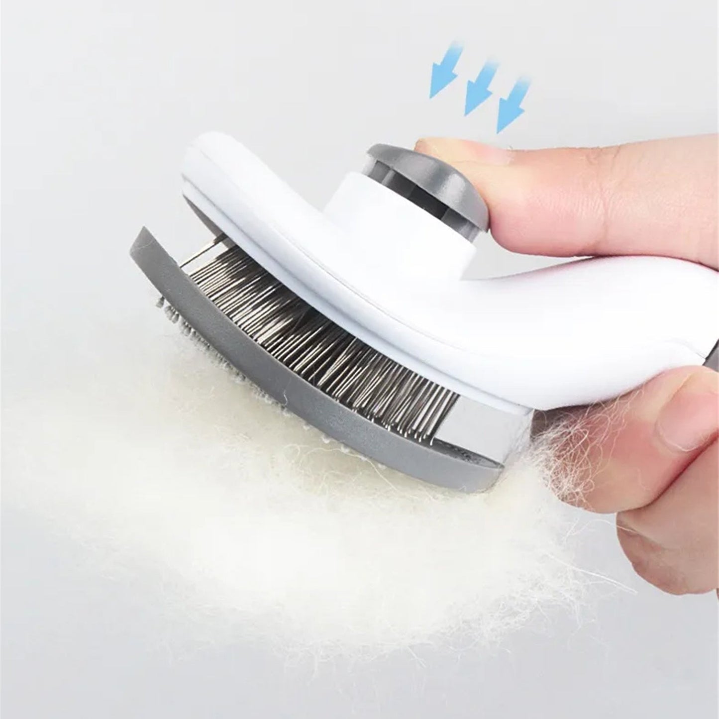 Pawfriends Pet Comb Brush Oval Grey