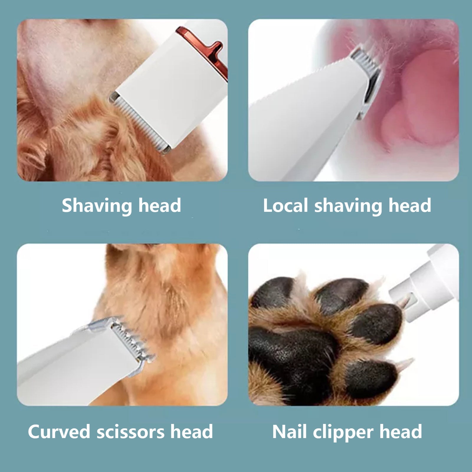 Pawfriends Pet Shaver Four-in-one Electric Hair Clipper And Nail Sharpener