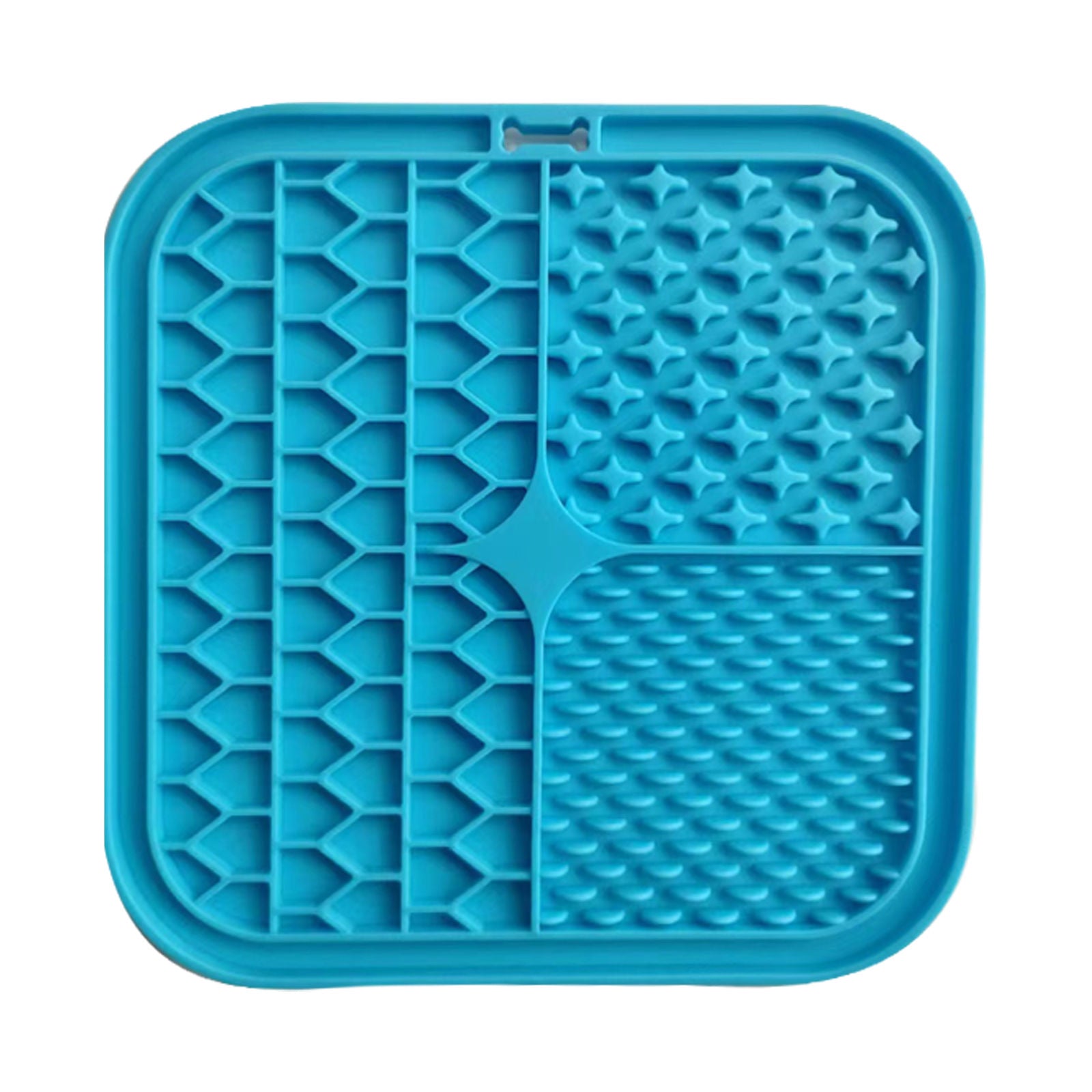 Pawfriends Silicone Lick Mat Slow Feeder Grooming Helper Blue