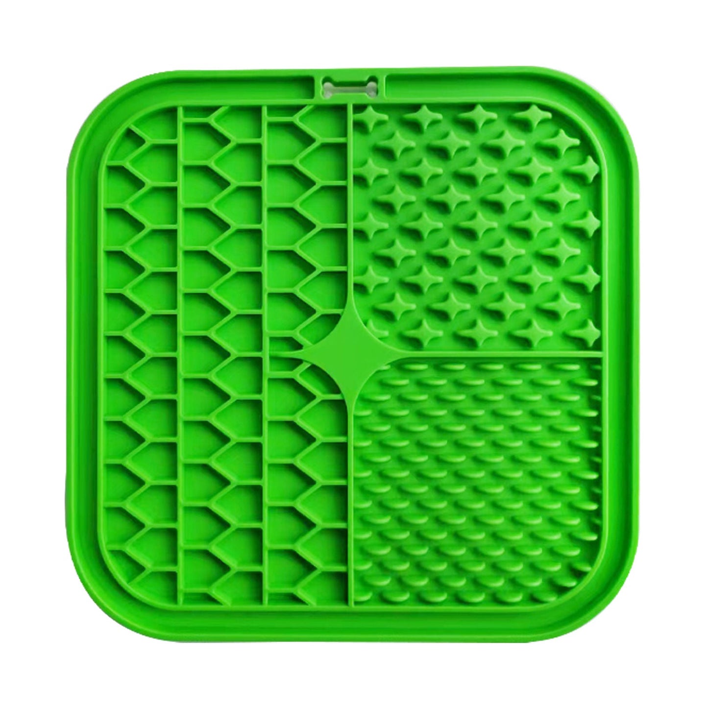 Pawfriends Silicone Lick Mat Slow Feeder Grooming Helper Green