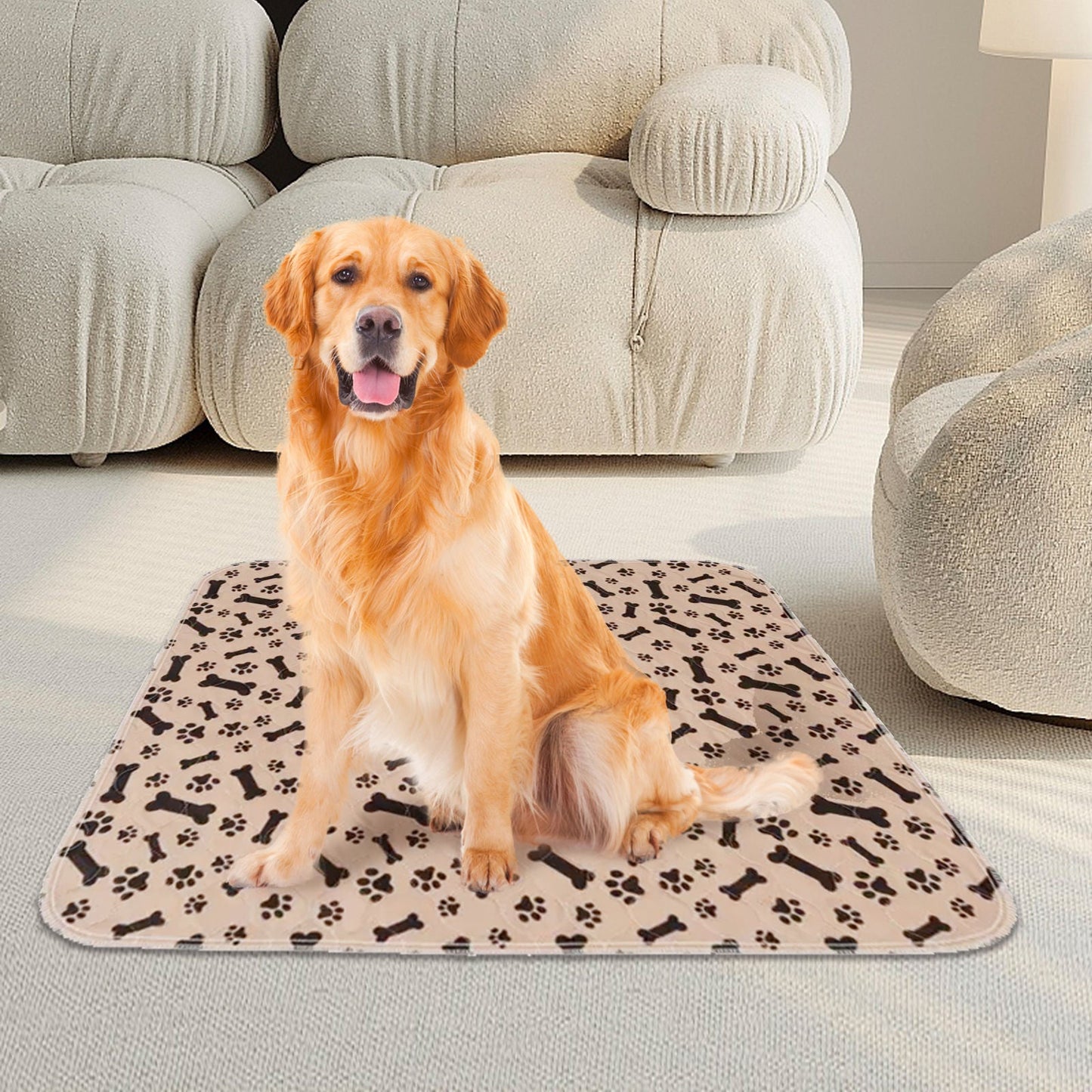 Pawfriends Washable Pet Pee Pad Reusable - Coffee M 40x60