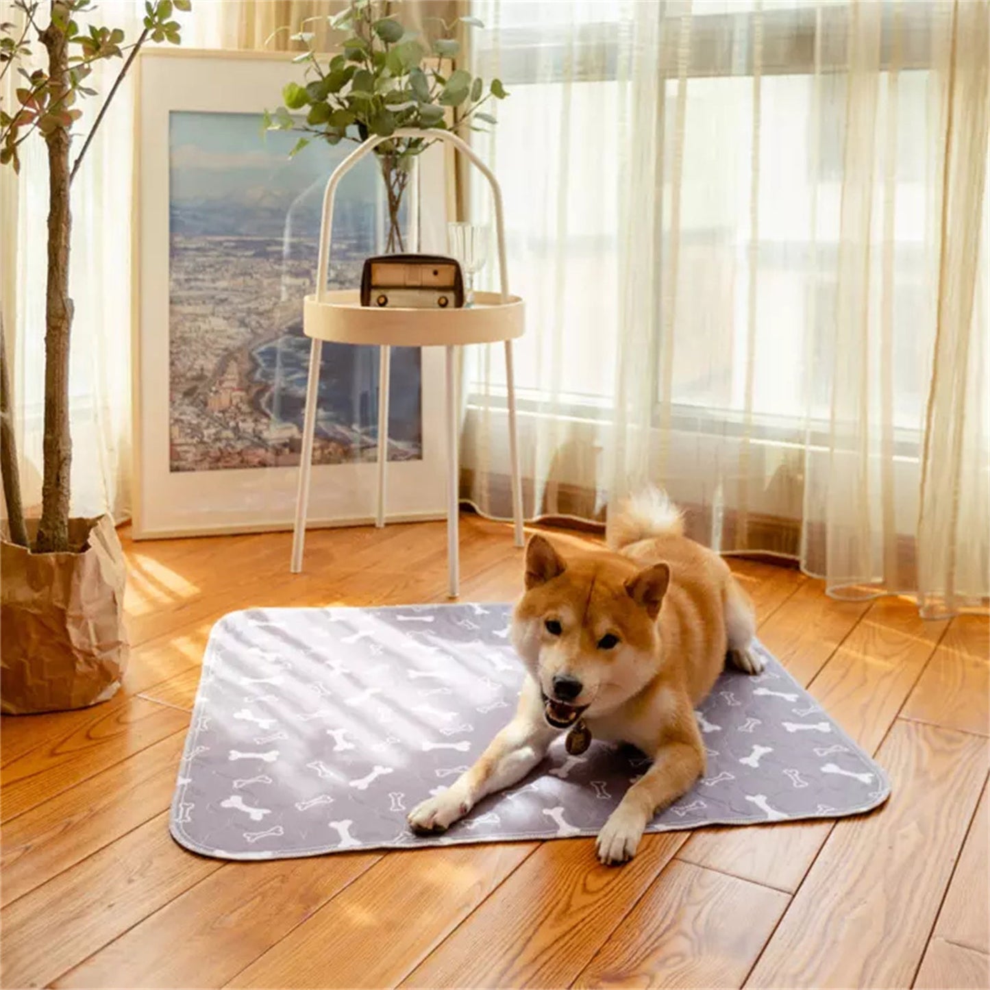 Pawfriends Washable Pet Pee Pad Reusable - Grey L 70x80