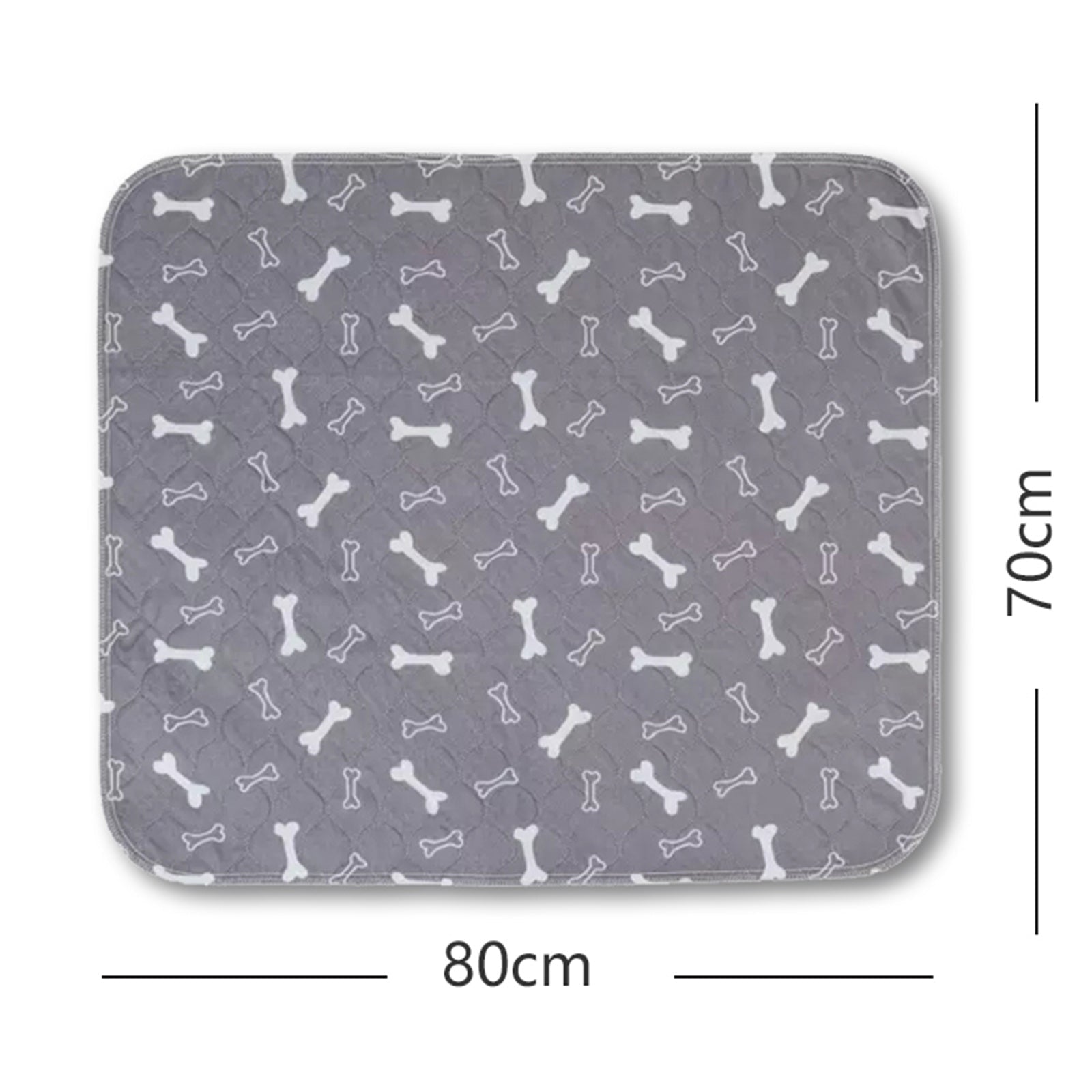 Pawfriends Washable Pet Pee Pad Reusable - Grey L 70x80