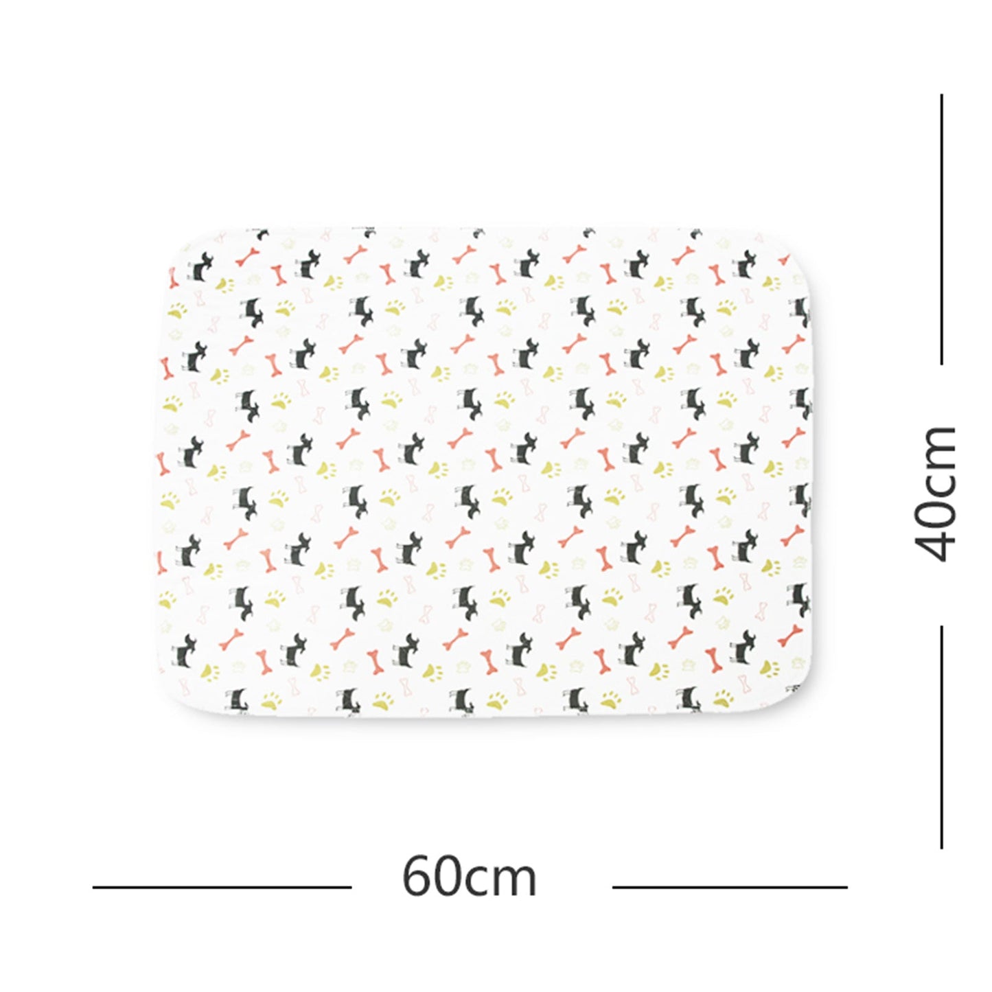 Pawfriends Washable Pet Pee Pad Reusable - White M 40x60