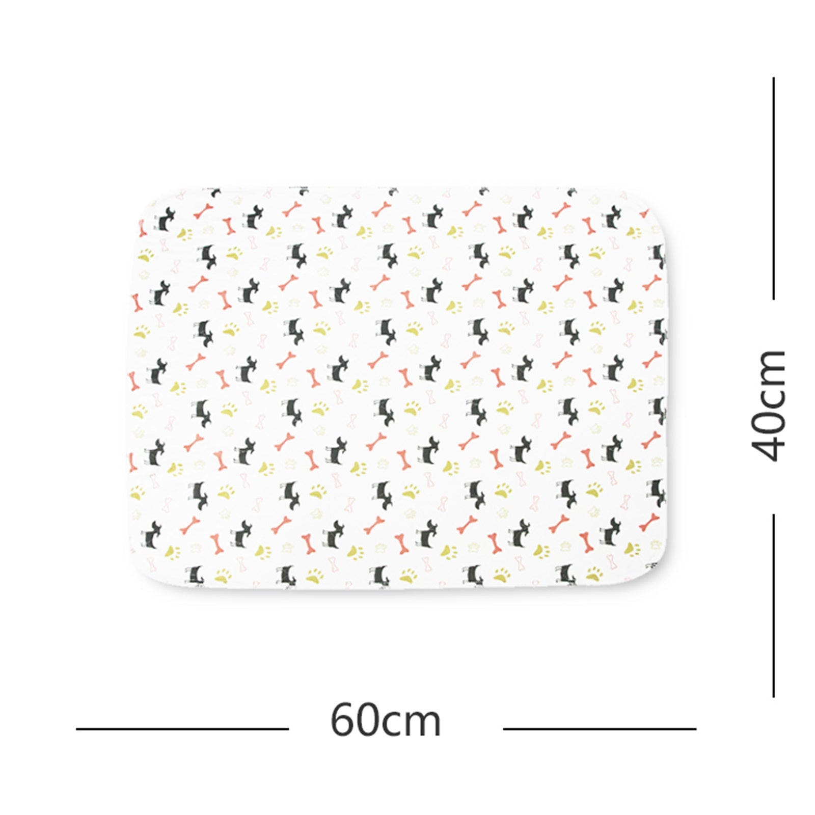 Pawfriends Washable Pet Pee Pad Reusable - White M 40x60