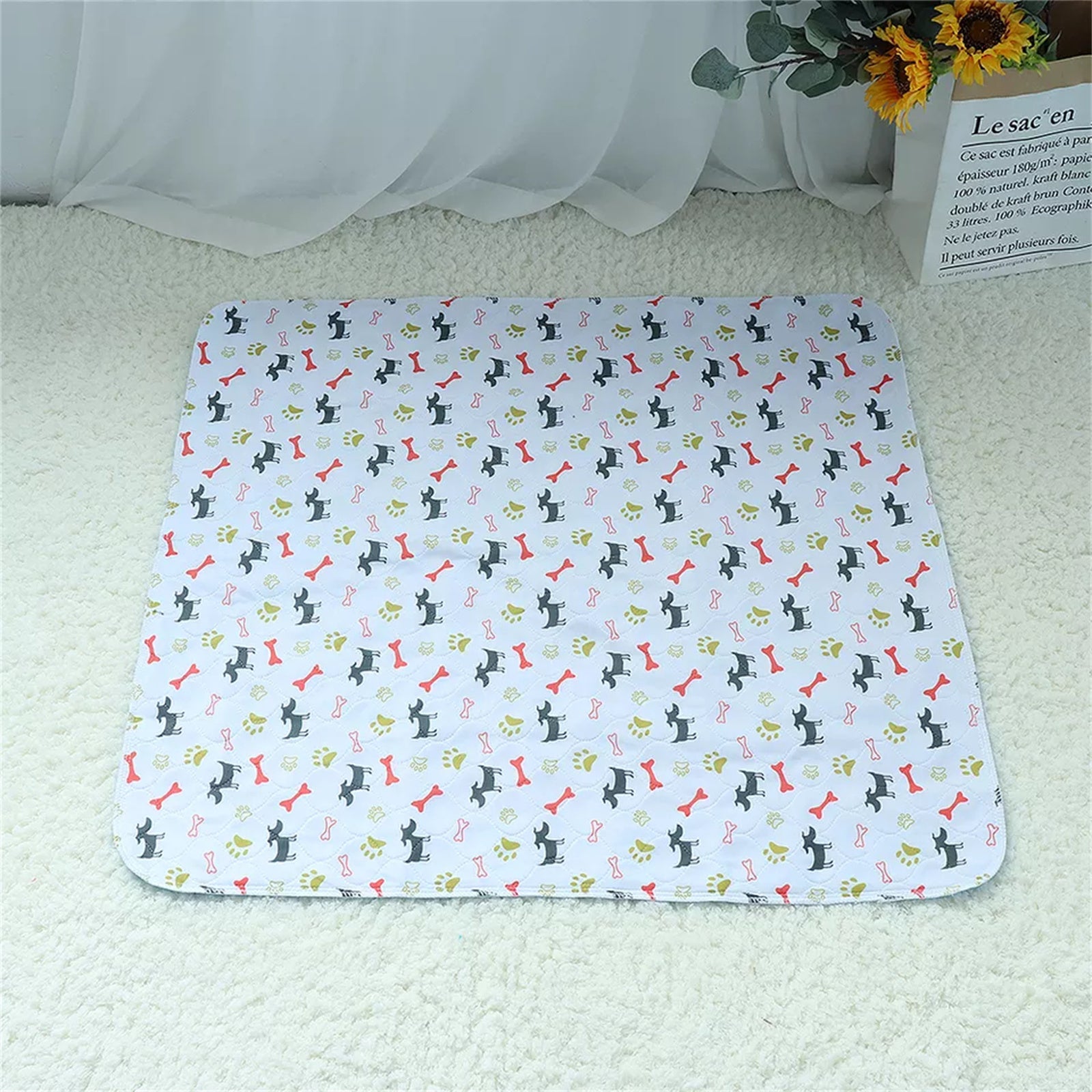 Pawfriends Washable Pet Pee Pad Reusable - White M 40x60