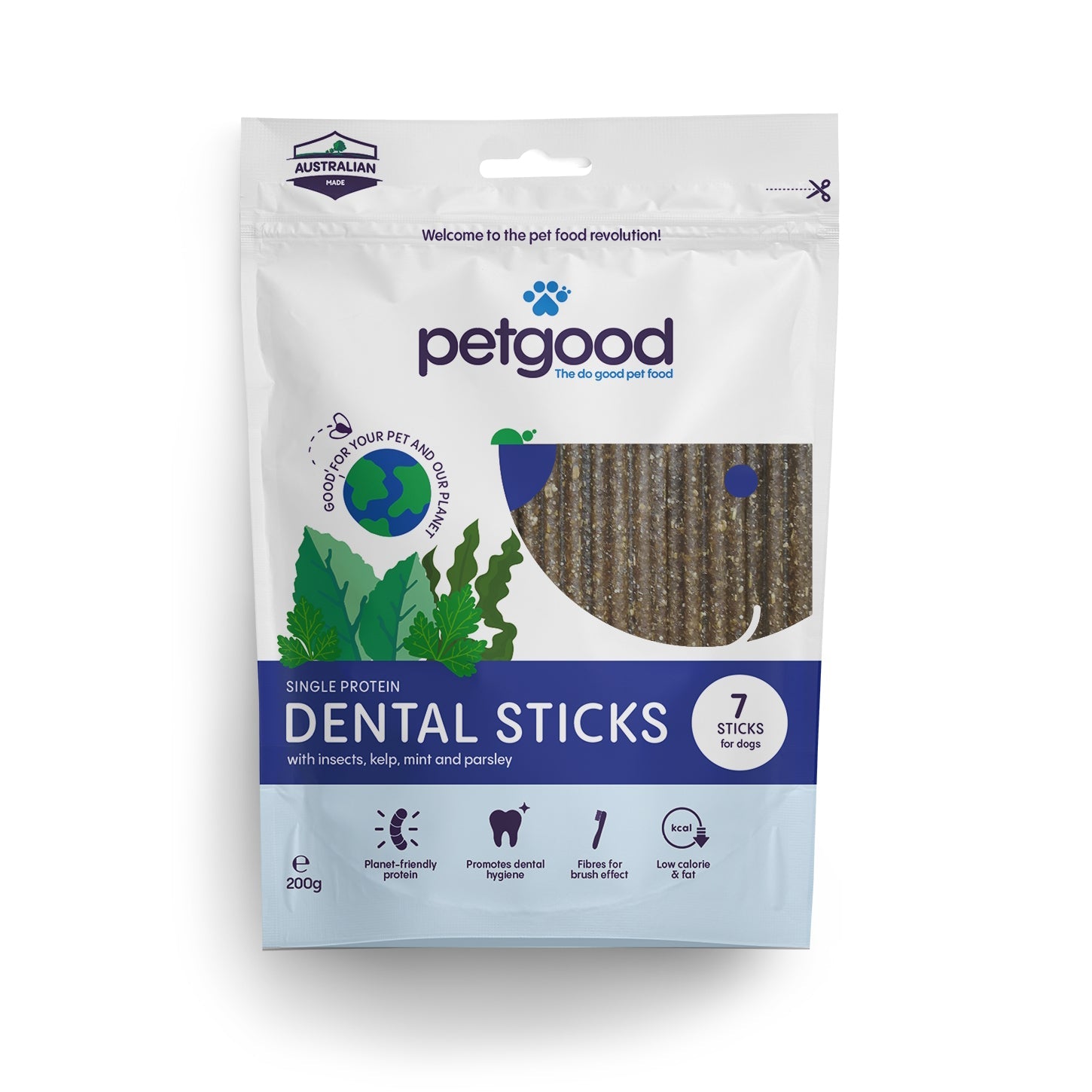 Petgood Dental Sticks – Insect Protein 250g