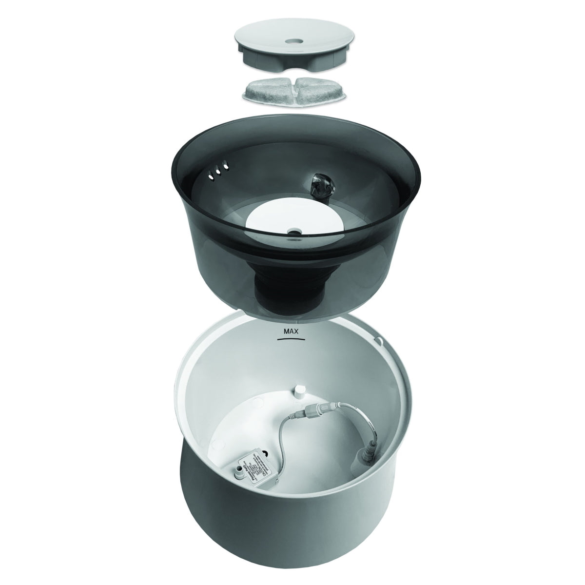 Pioneer Pet Vortex Elevated Filtered Water Fountain for Cats & Dogs 3.7L