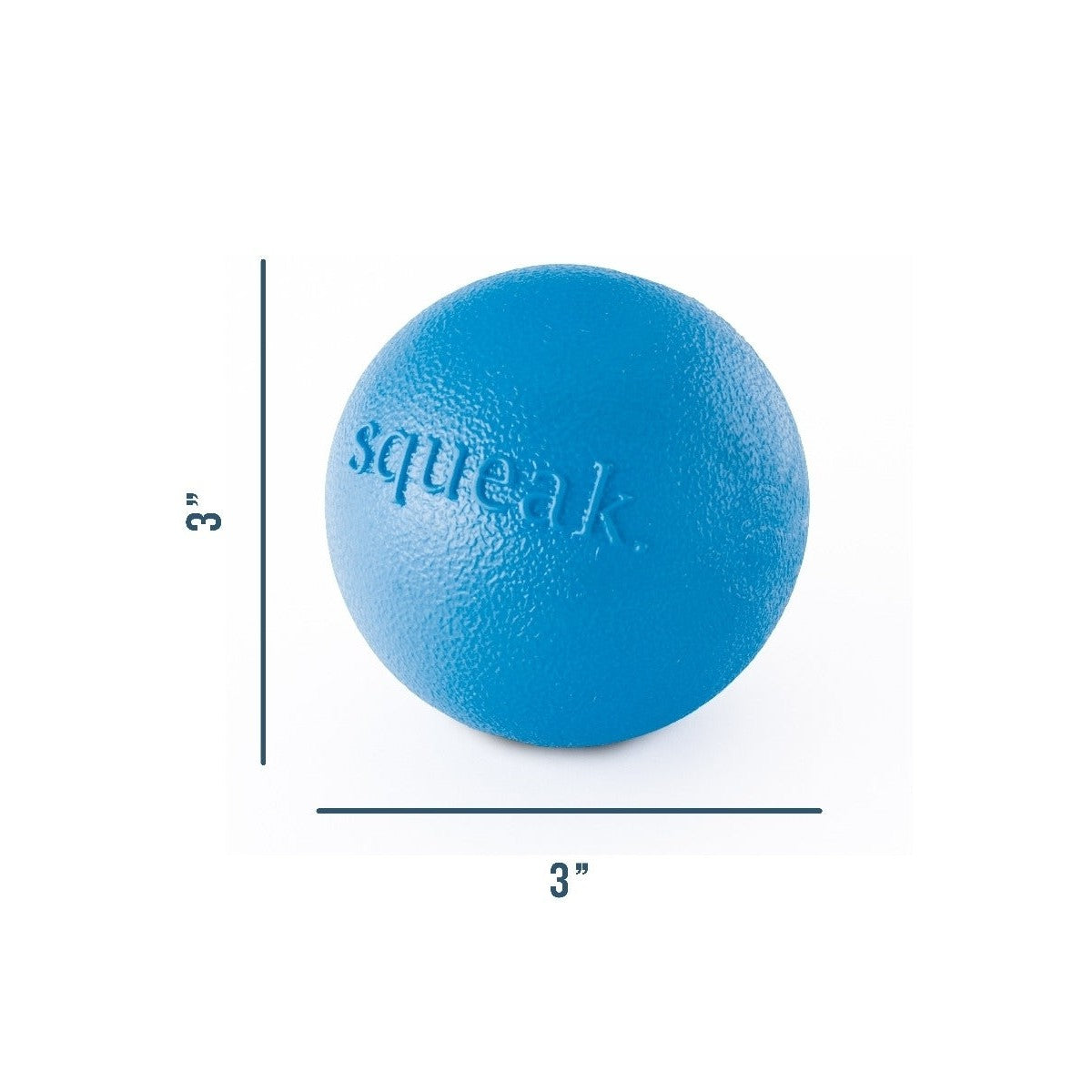 Planet Dog Orbee Tuff Fresh Breath Squeaker Fetch Ball for Dogs - Blue