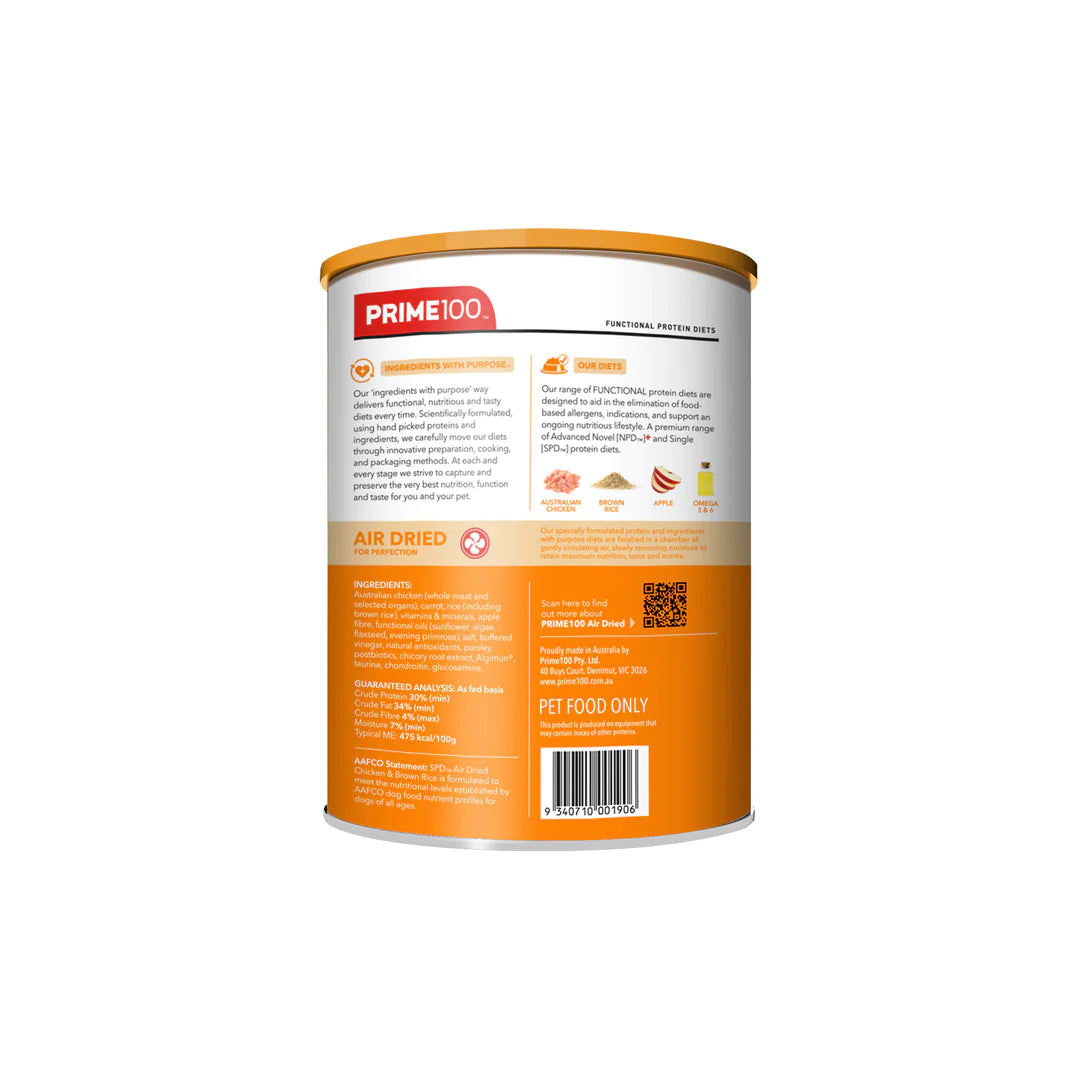 Prime100 SPD Air Dried – Chicken & Brown Rice