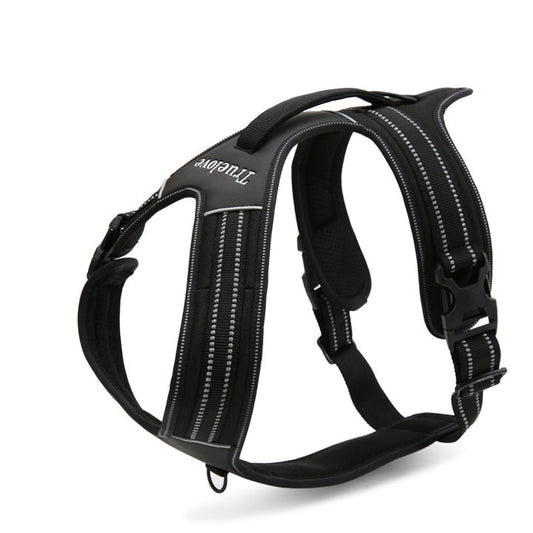 Reflective Heavy Duty Harness Black L