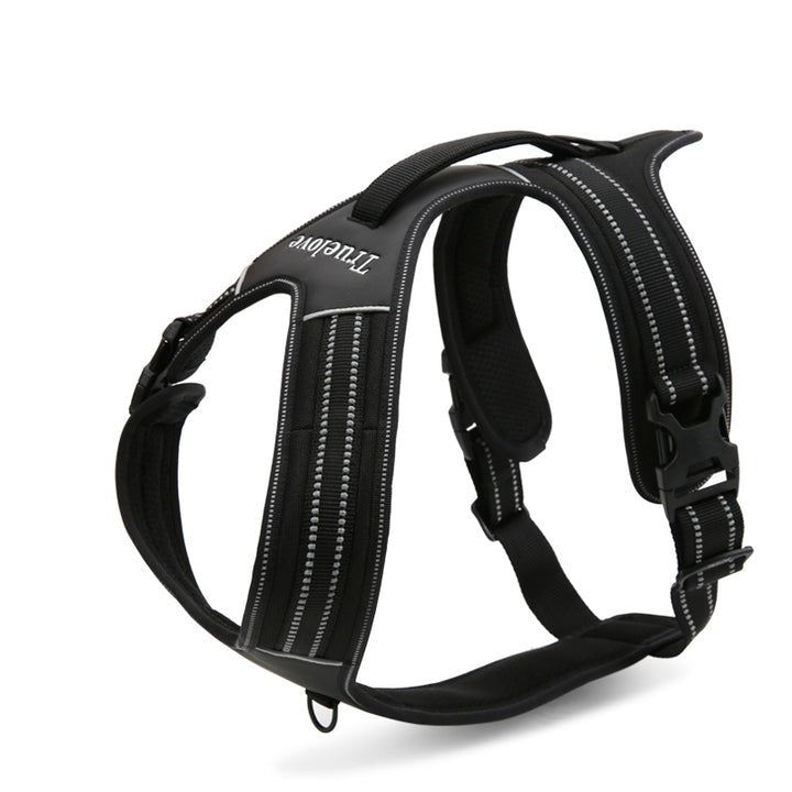 Reflective Heavy Duty Harness Black M