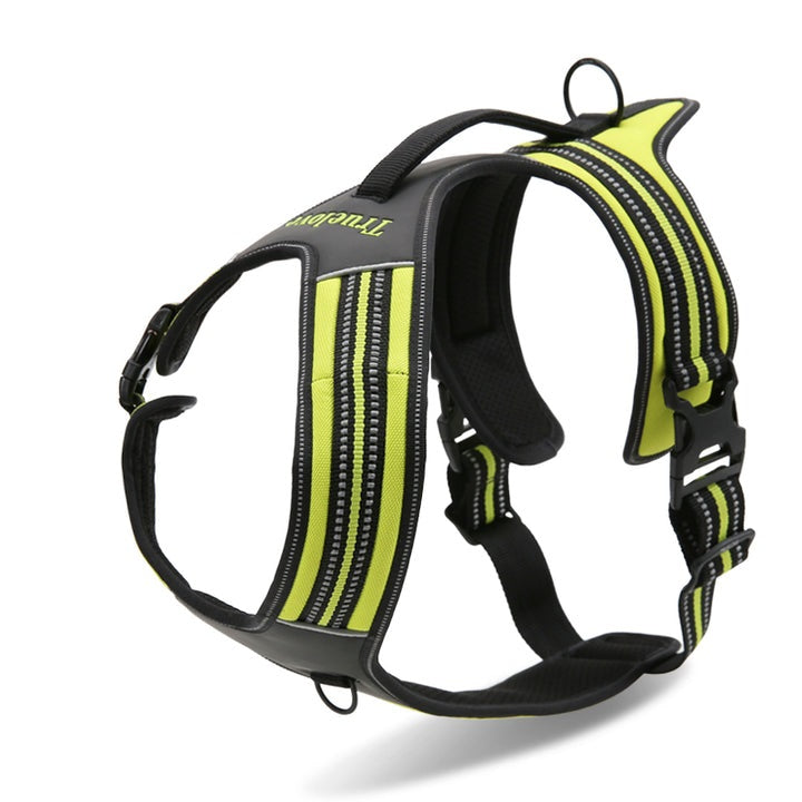 Reflective Heavy Duty Harness Neon Yellow M