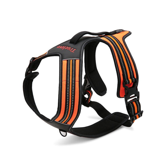 Reflective Heavy Duty Harness Orange L