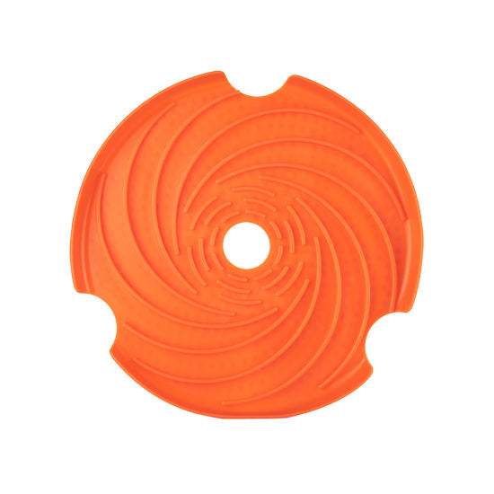 SPIN Interactive 2-in-1 Slow Feeder Lick Pad & Frisbee for Dogs - Orange