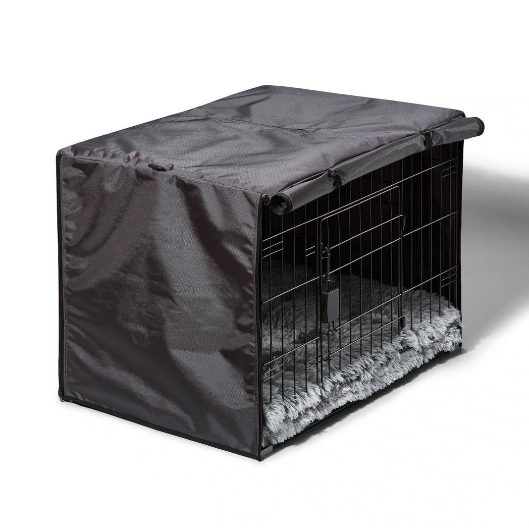 Snooza 2 in 1 Convertible Dog Crate Cover – Grey