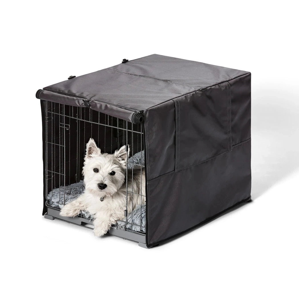 Snooza 2 in 1 Convertible Dog Crate Cover – Grey