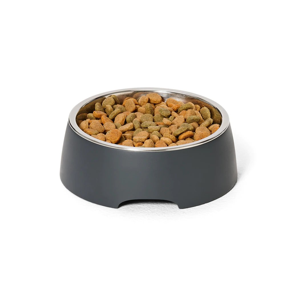 Snooza Concrete & Stainless Steel Bowl – Charcoal