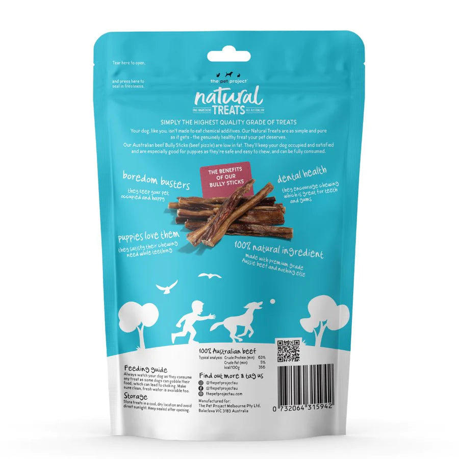 The Pet Project Natural Treats – Bully Sticks pack of 5