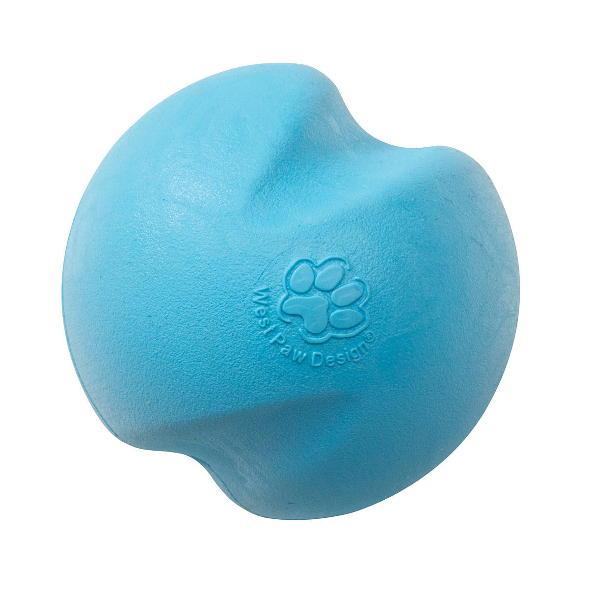 West Paw Jive Zogoflex Fetch Ball Tough Dog Toy - Blue - Large