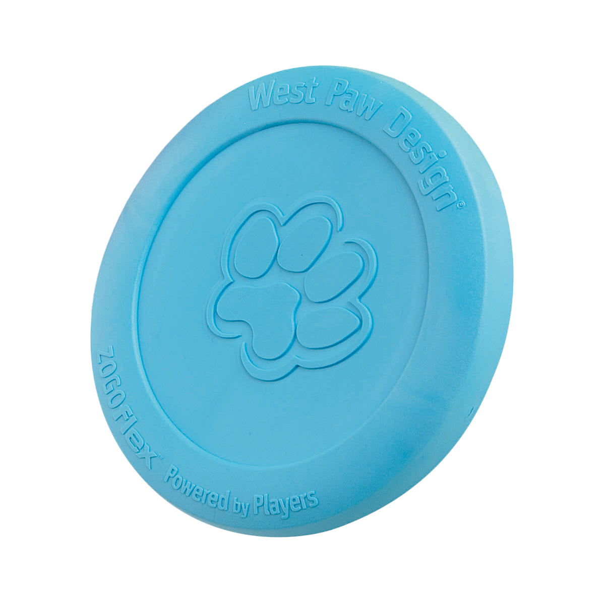 West Paw Zisc Flying Disc Fetch Dog Toy - Blue - Large