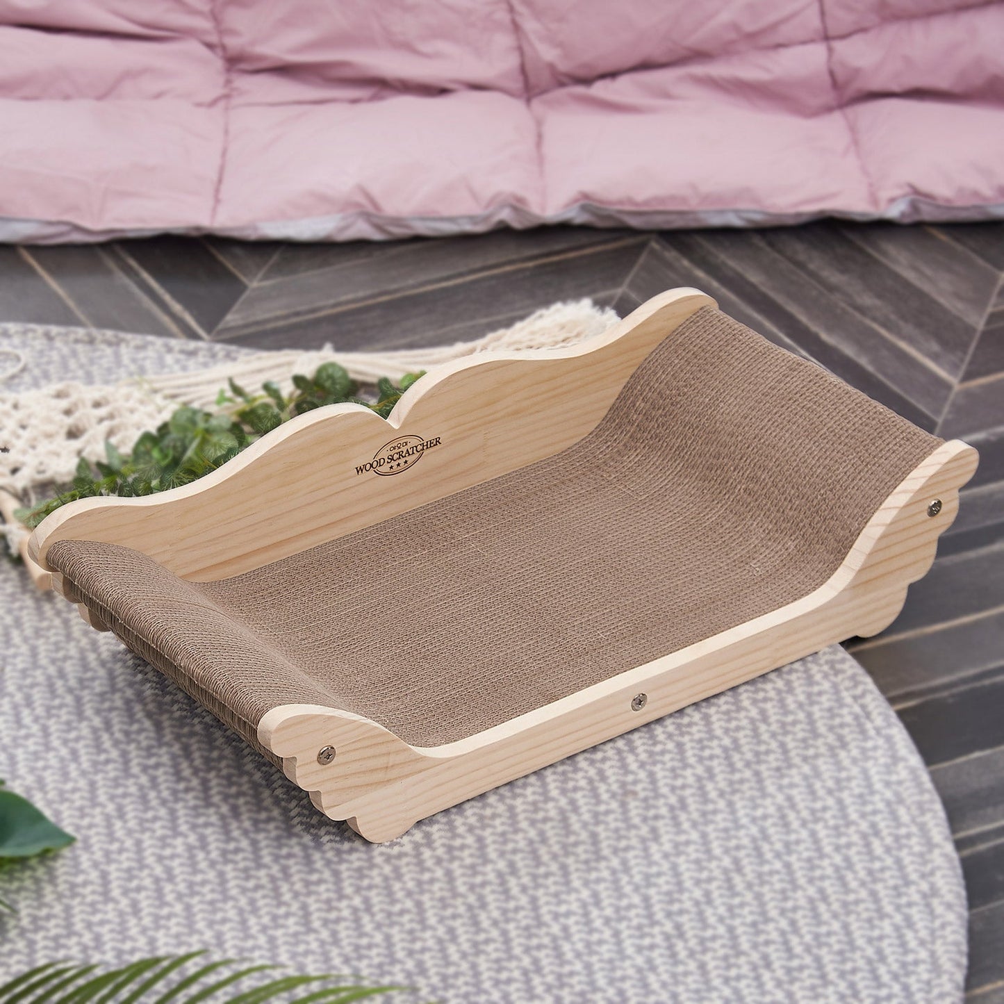 Yaomi Wood Angel Cat Scratcher Sofa Bed