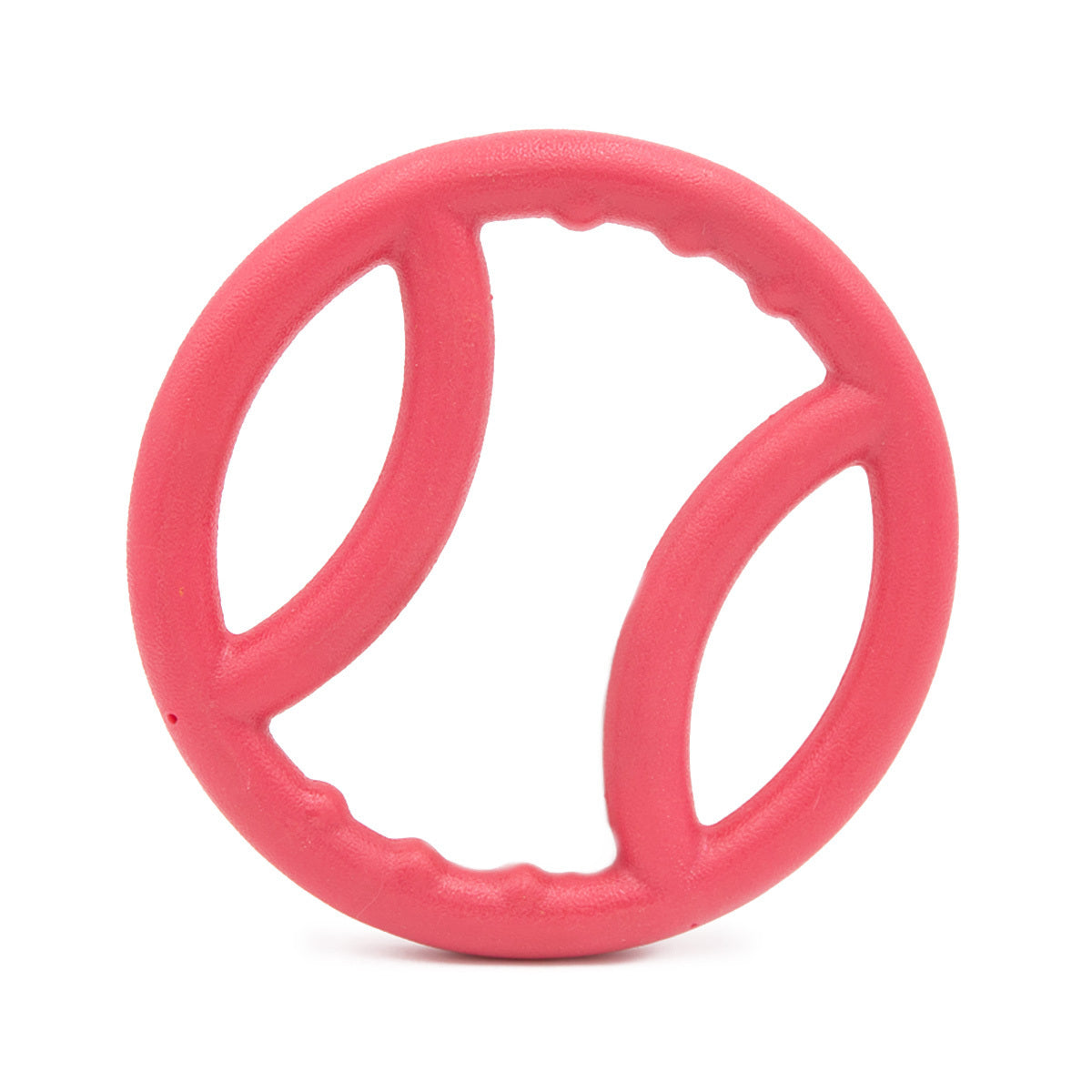 Zippy Paws ZippyTuff TPR Squeaker Ring Tug Dog Toy - Pink