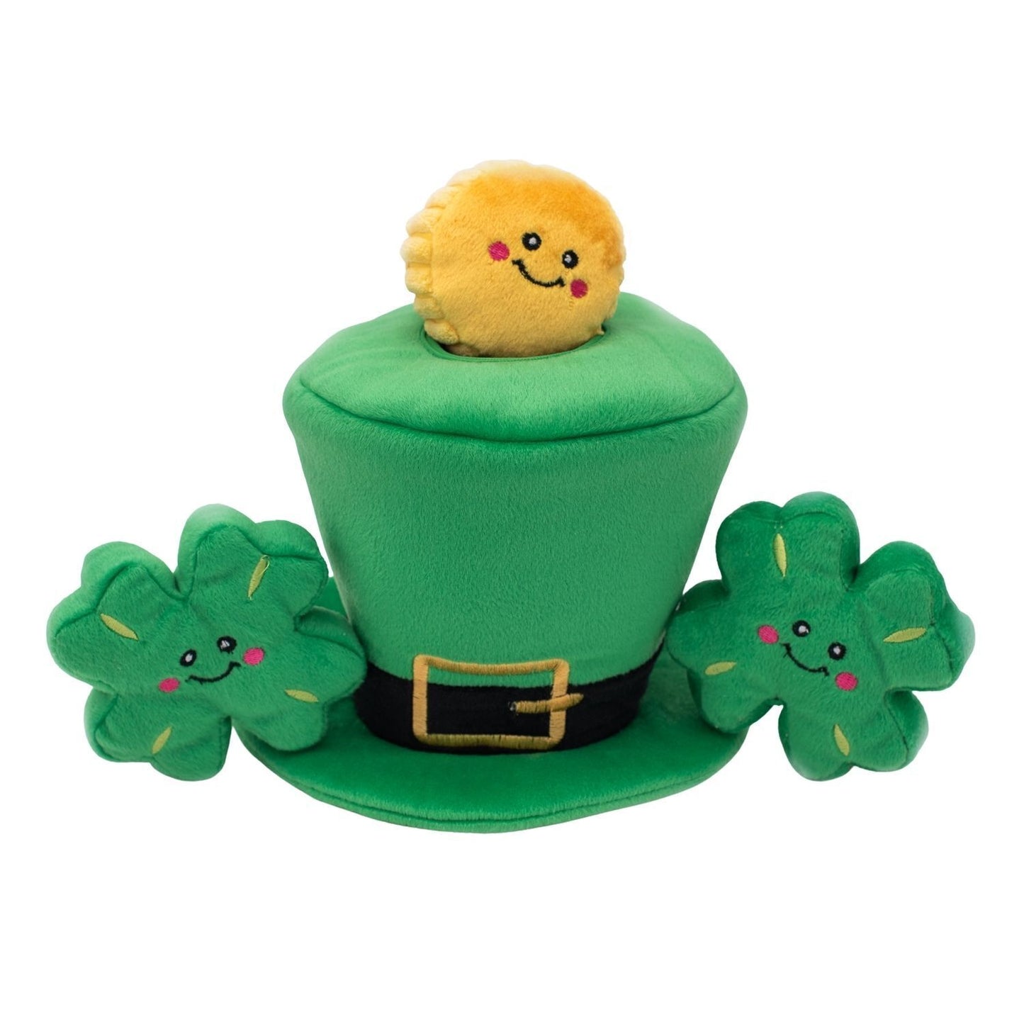 Zippy Paws Burrow Interactive Dog Toy - Leprechaun Hat