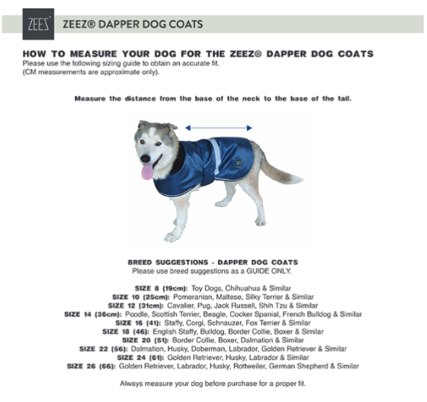 ZeeZ Waterproof Dapper Dog Coat – Oil Skin